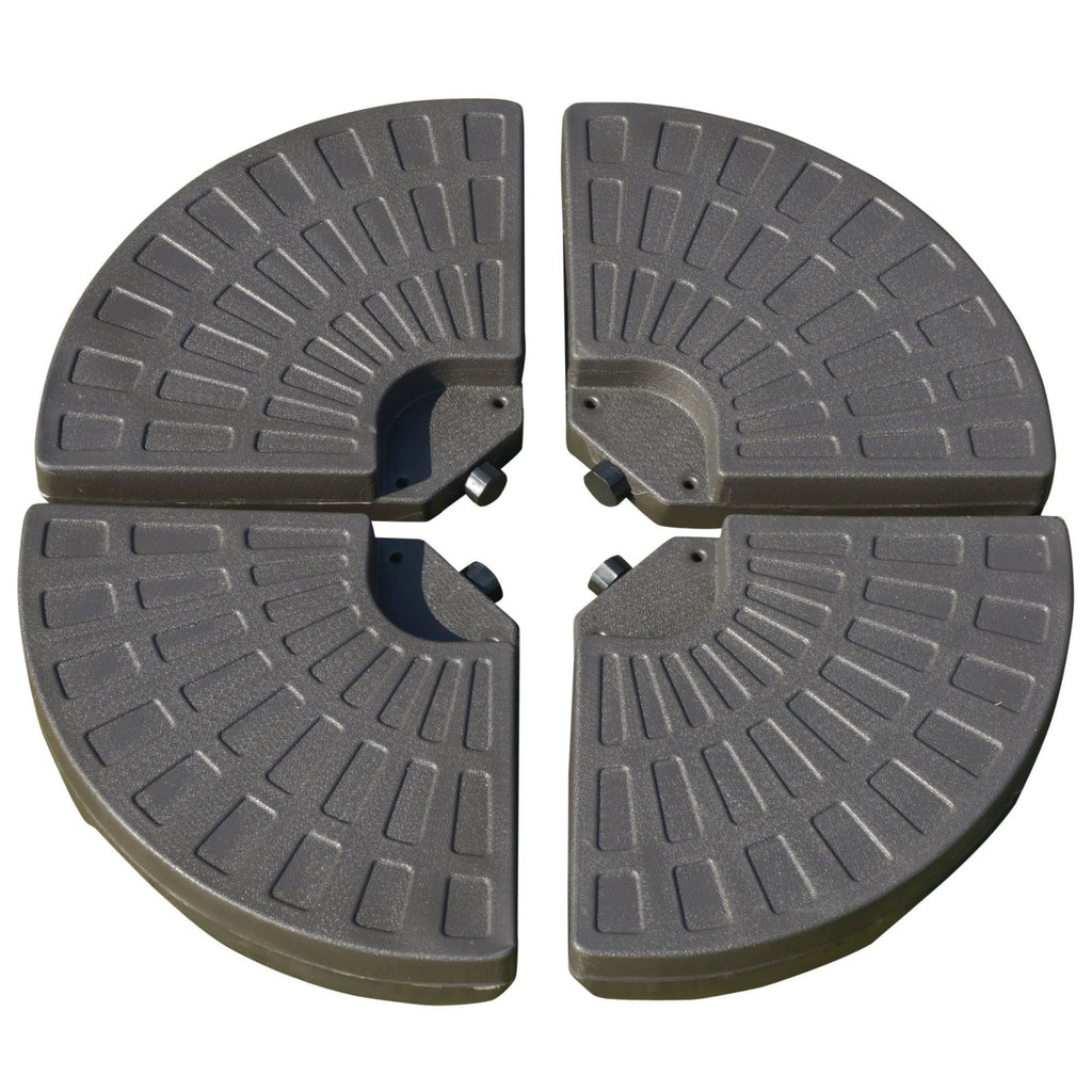 EASYCOMFORT Set of 4 Decentralized Garden Umbrella Base with Cross Base