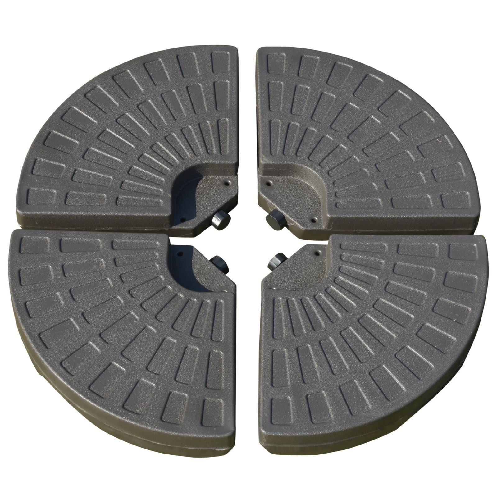 EASYCOMFORT Set of 4 Decentralized Garden Umbrella Base with Cross Base