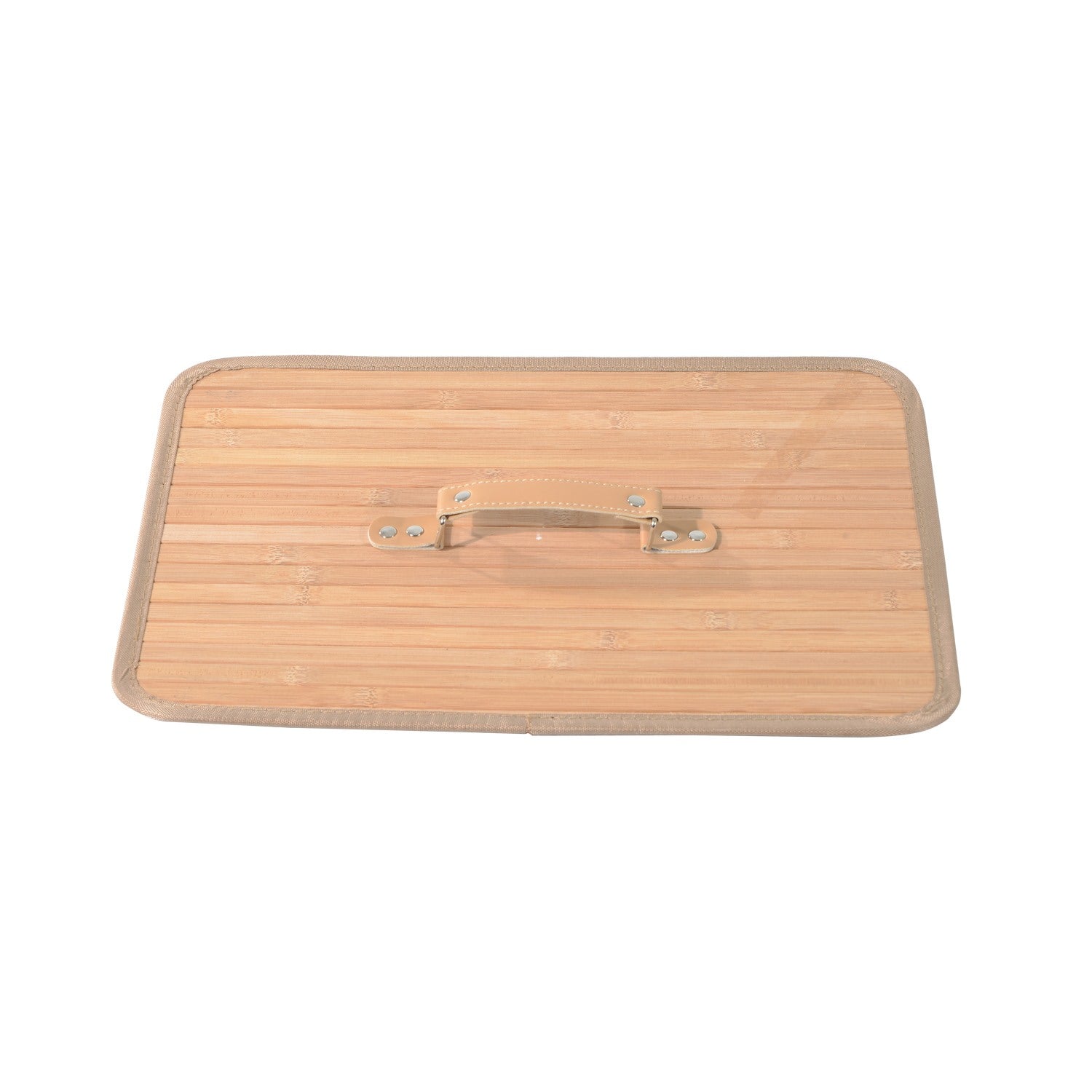 Easycomfort – Cesta Portabiancheria in Bambù with Coperchio e Fodera Rimovibile 40 x 30 x 60cm Naturale