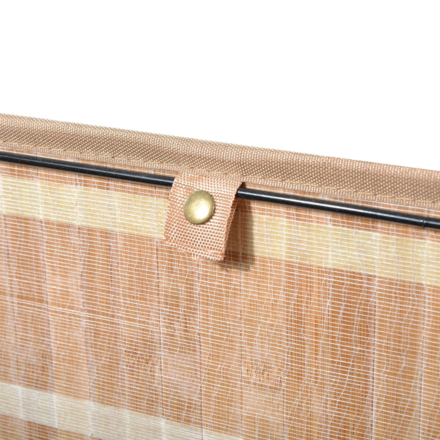 Easycomfort – Cesta Portabiancheria in Bambù with Coperchio e Fodera Rimovibile 40 x 30 x 60cm Naturale