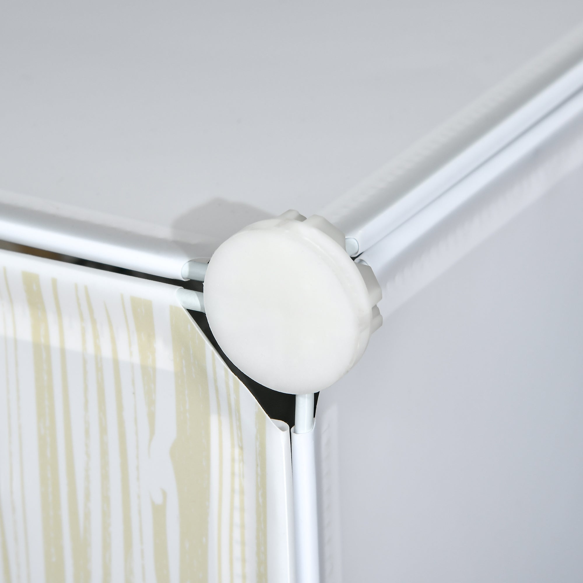 Easycomfort Mobile Scarpiera Modulare Salvaspazio, 6 Cubi 45x35x17 cm in Acciaio e PP, white