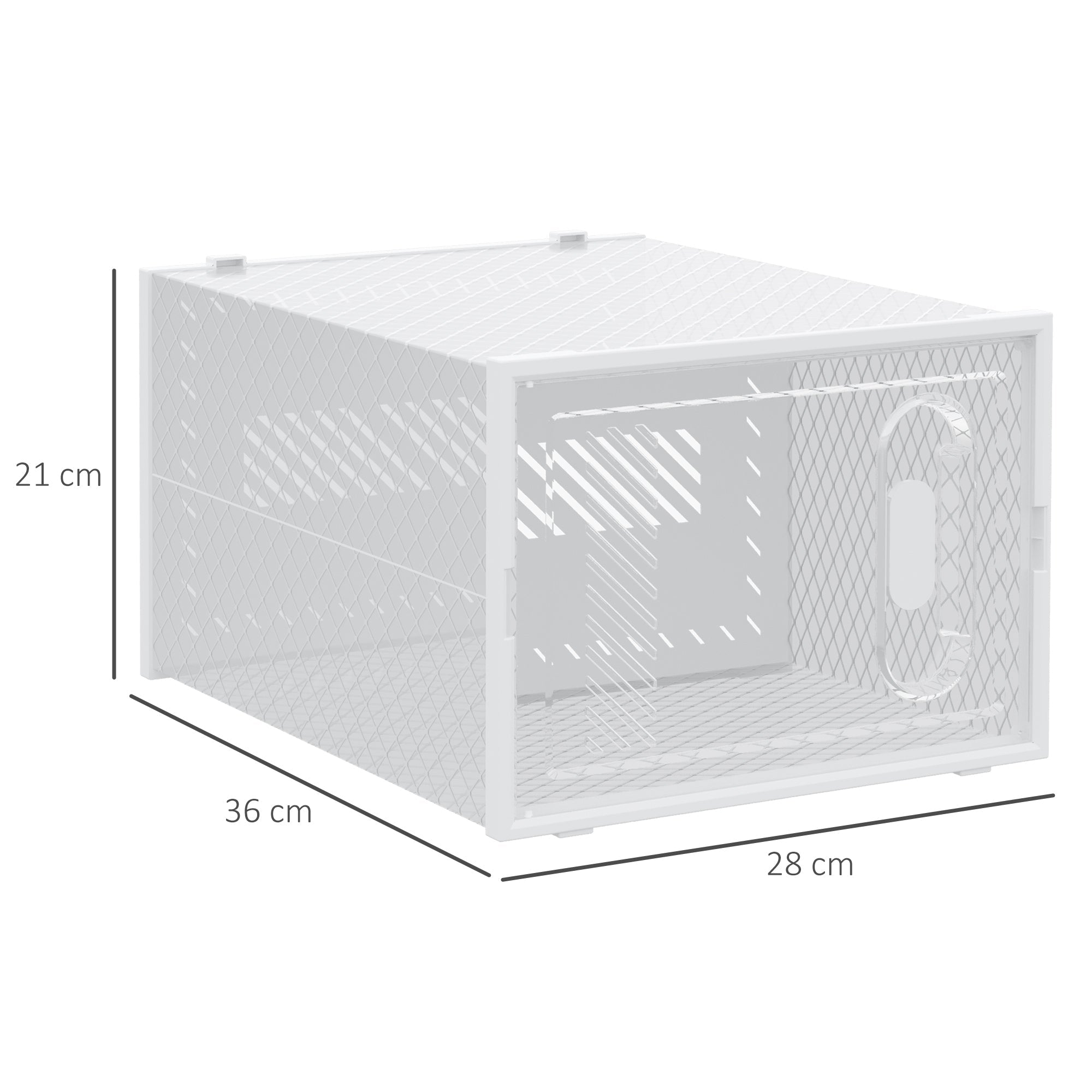 EasyComfort modulaire schoenenkast 18 kubussen 28x36x21 cm