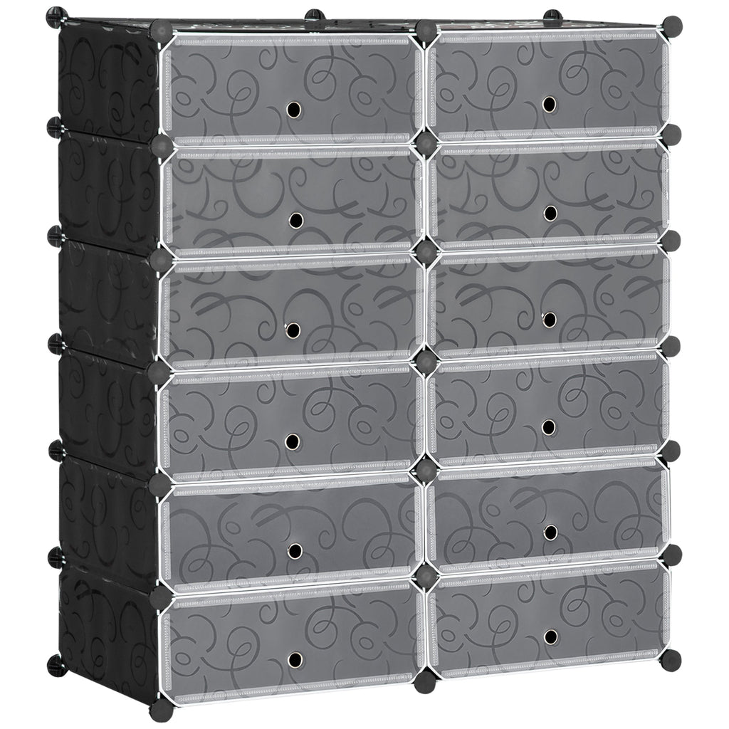 EasyComfort modulaire schoenenkast 12 kubussen