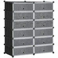 EasyComfort modulaire schoenenkast 12 kubussen