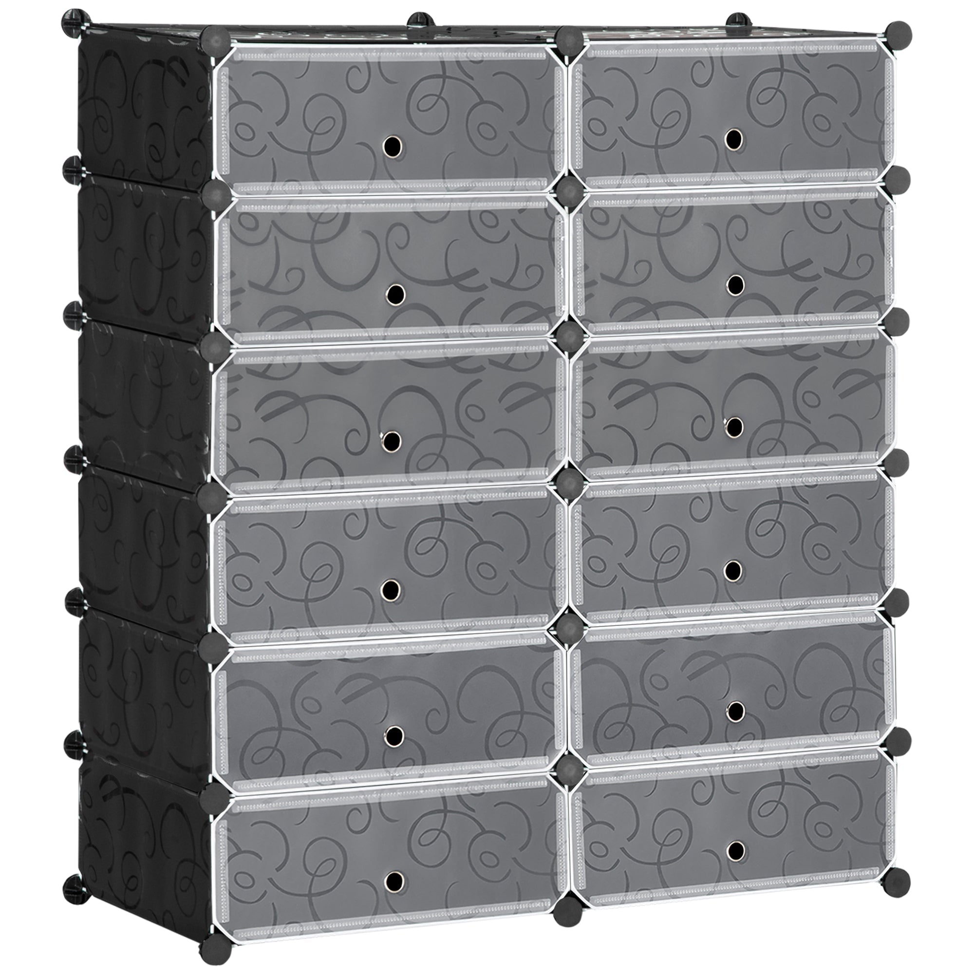 EasyComfort modulaire schoenenkast 12 kubussen