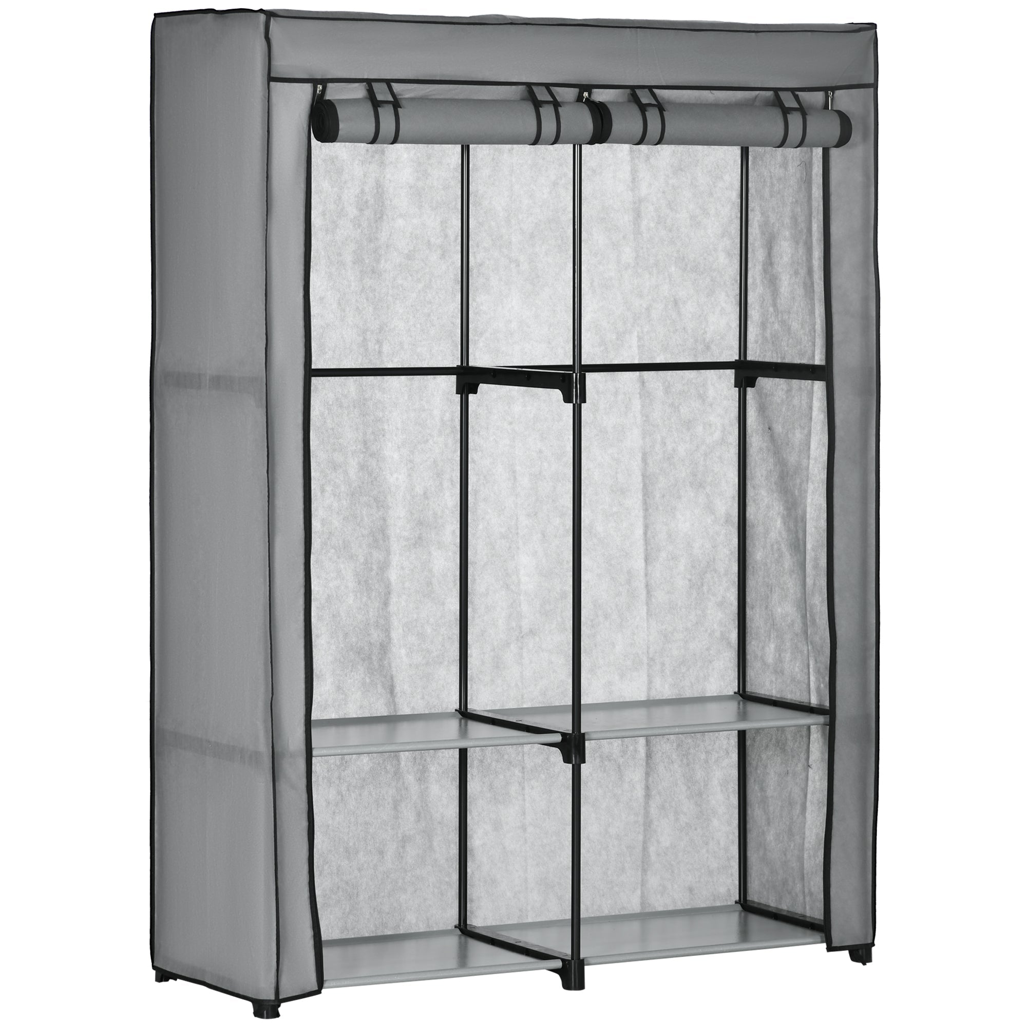 EasyComfort draagbare kledingkast lichtgrijs