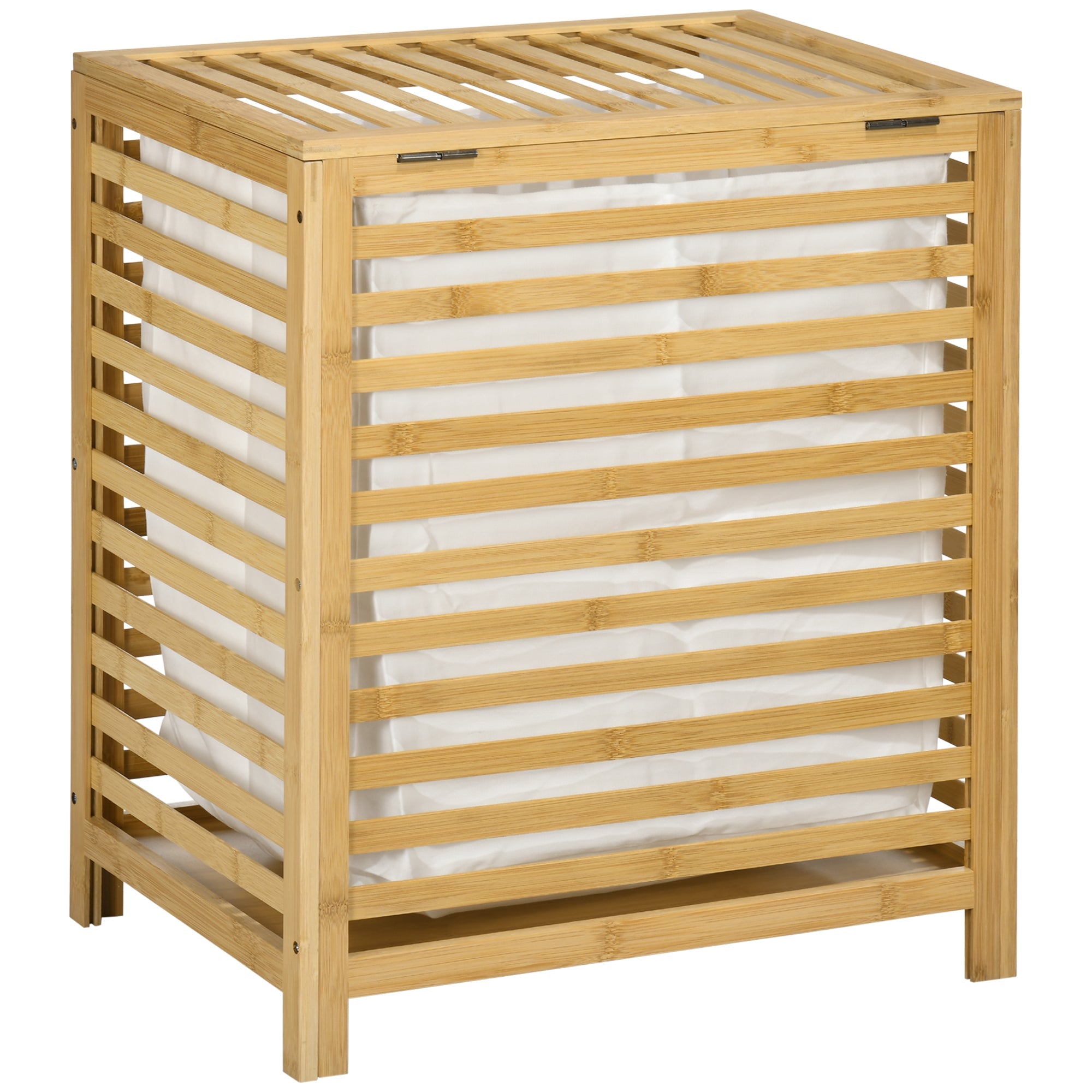 EasyComfort Wasmand van bamboe 50x36x60 cm