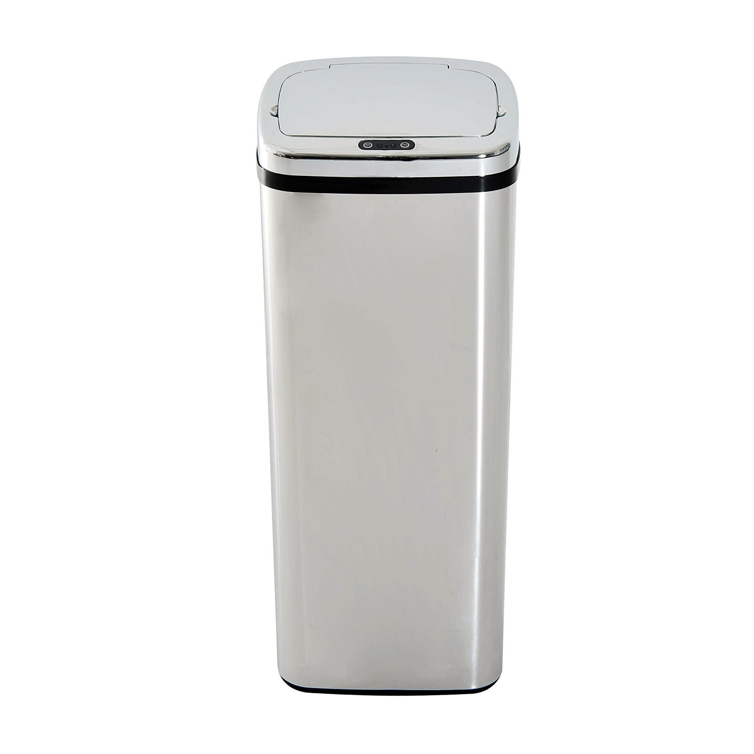 Easycomfort Pattumiera ad Apertura Automatica with Sensore a Infrarossi, in Acciaio Inox, 50L, Colore: Argento