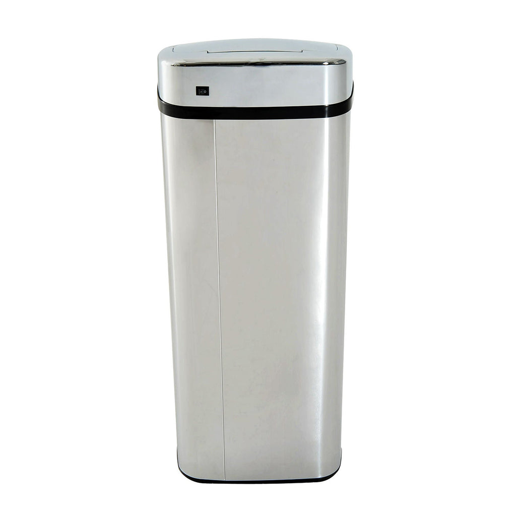 Easycomfort Pattumiera ad Apertura Automatica with Sensore a Infrarossi, in Acciaio Inox, 50L, Colore: Argento