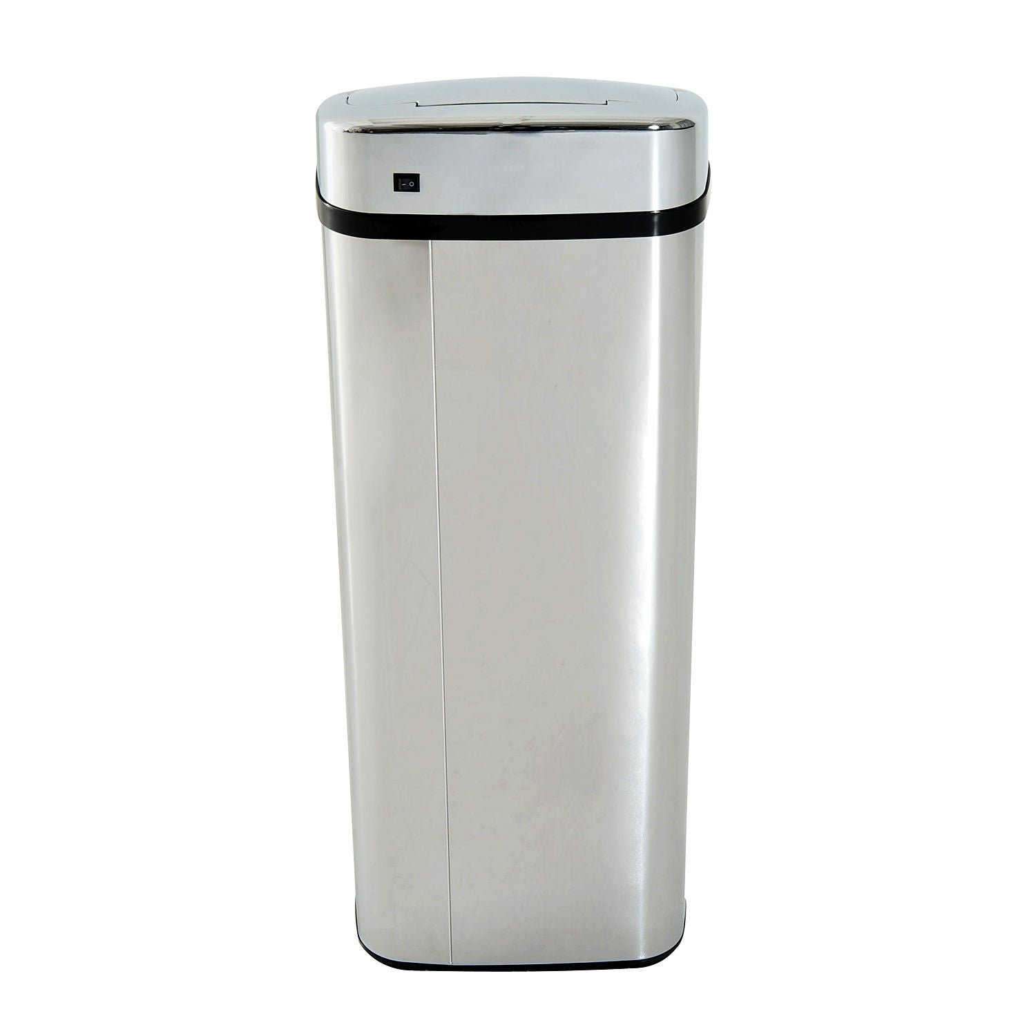 Easycomfort Pattumiera ad Apertura Automatica with Sensore a Infrarossi, in Acciaio Inox, 50L, Colore: Argento