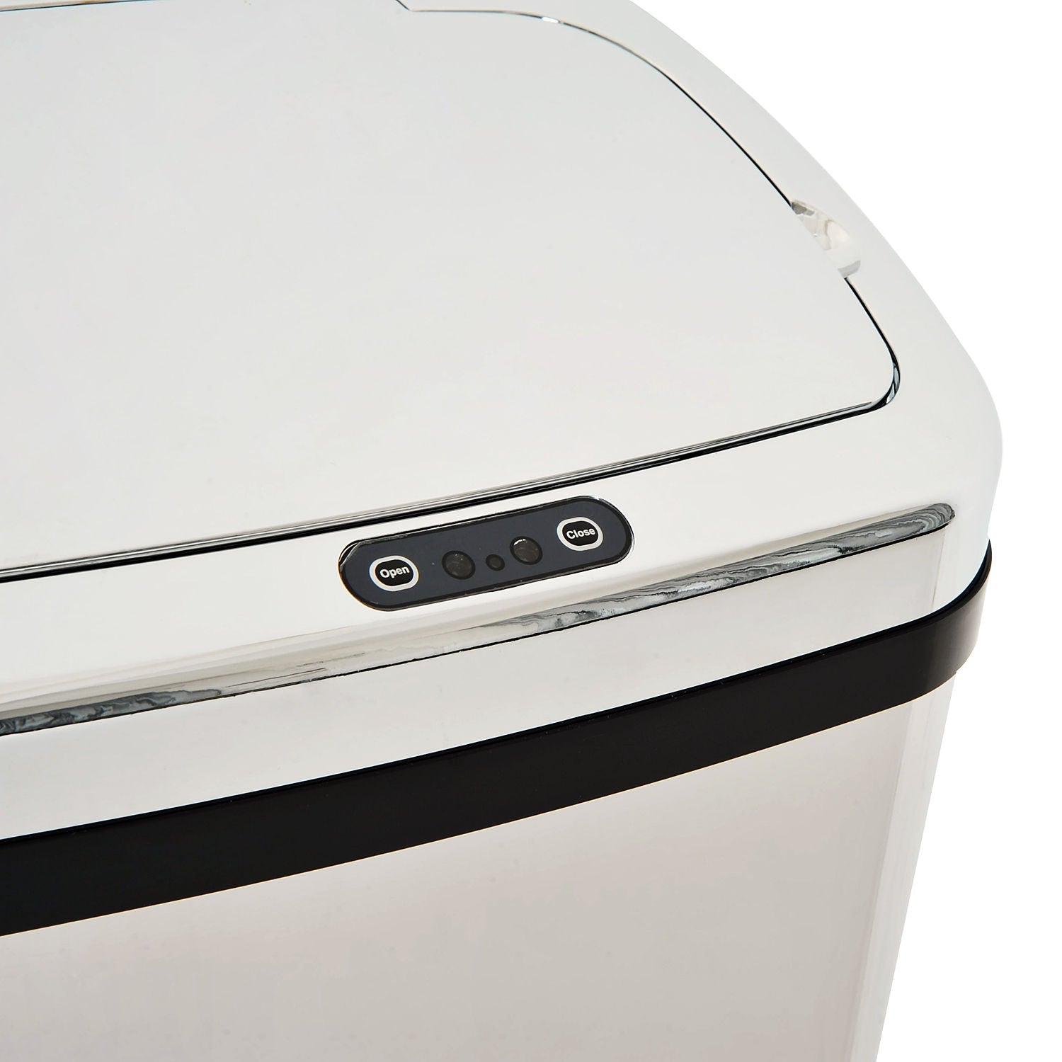 Easycomfort Pattumiera ad Apertura Automatica with Sensore a Infrarossi, in Acciaio Inox, 50L, Colore: Argento