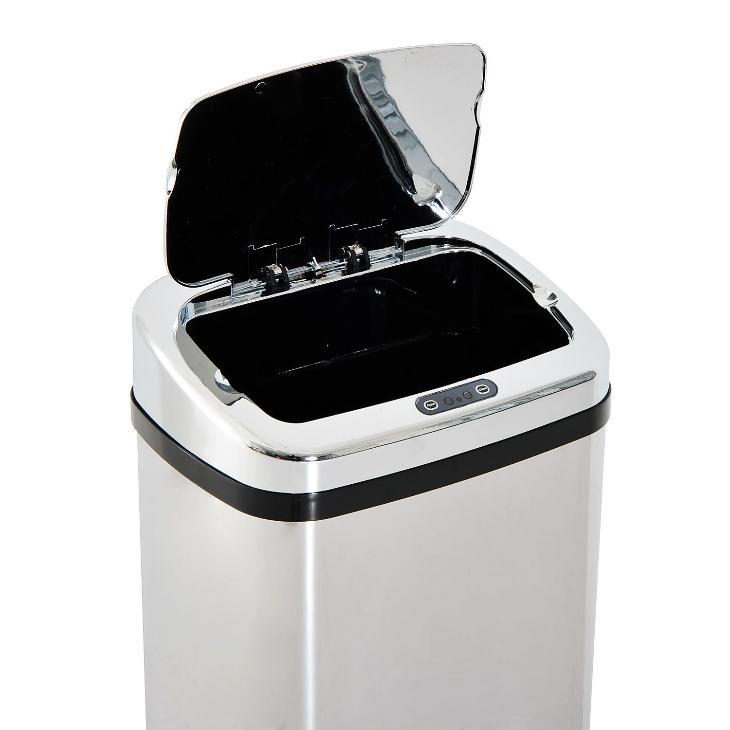 Easycomfort Pattumiera ad Apertura Automatica with Sensore a Infrarossi, in Acciaio Inox, 50L, Colore: Argento