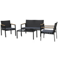 Easycomfort 4-delige loungeset voor buiten