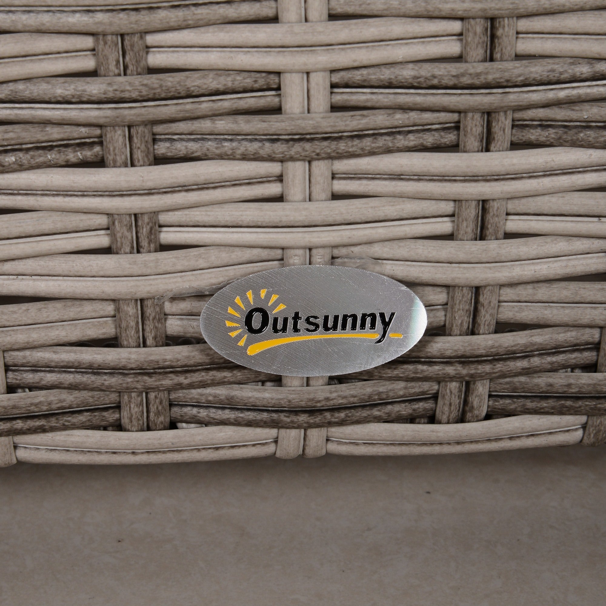 EasyComfort 8-delige PE-rattan loungeset - grijs