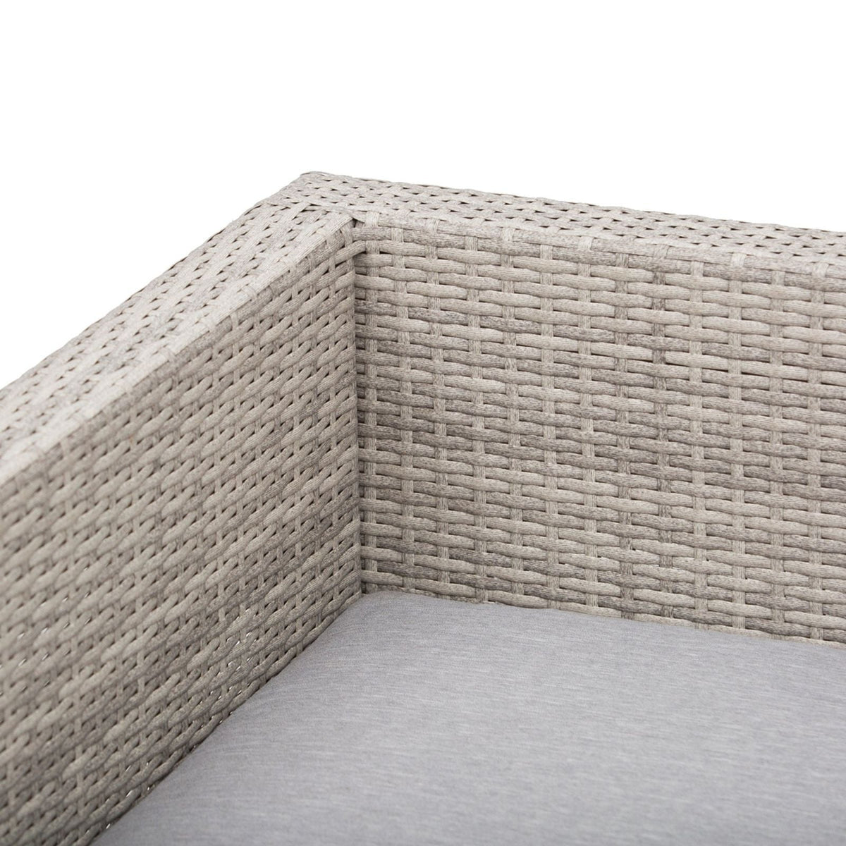 EasyComfort Garden Lounge loungeset 3-zits + 2-zits met tafel - grijs rattan