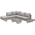 EasyComfort Garden Lounge loungeset grijs rattan
