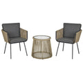 EasyComfort 3-delige tuinset met 2 stoelen en bijzettafel
