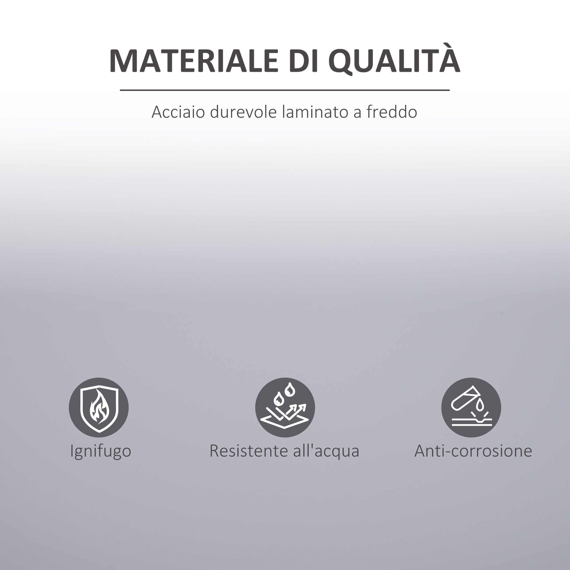 Easycomfort Armadietto Mobile Ripiano Regolabile Chiusura di Sicurezza per Casa Ufficio Garage Acciaio 80x40x92.5cm Grigio