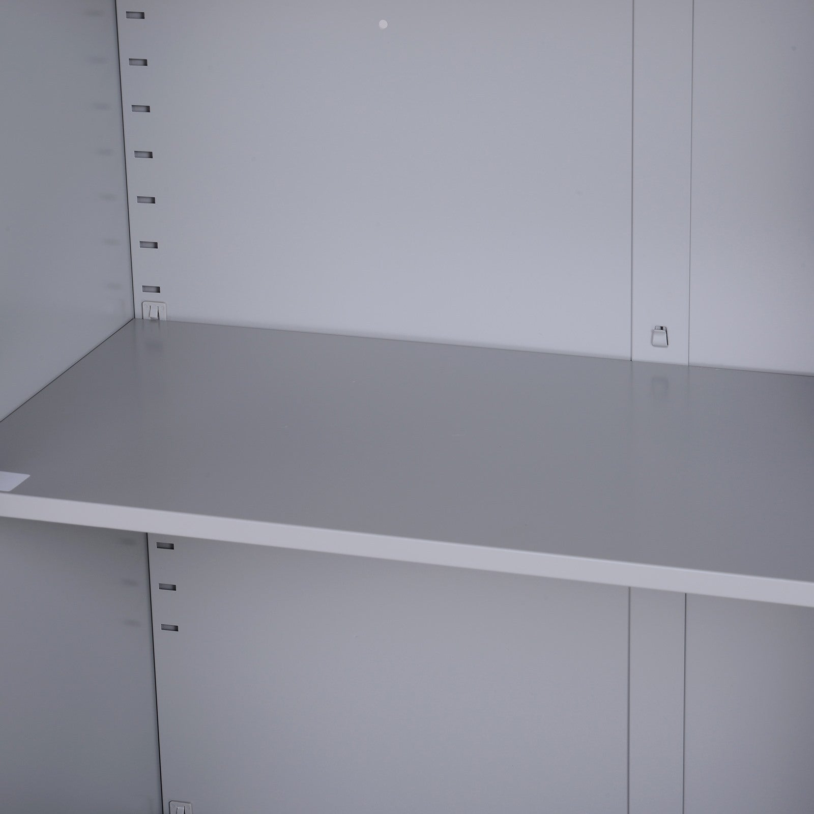 Easycomfort Armadietto Mobile Ripiano Regolabile Chiusura di Sicurezza per Casa Ufficio Garage Acciaio 80x40x92.5cm Grigio