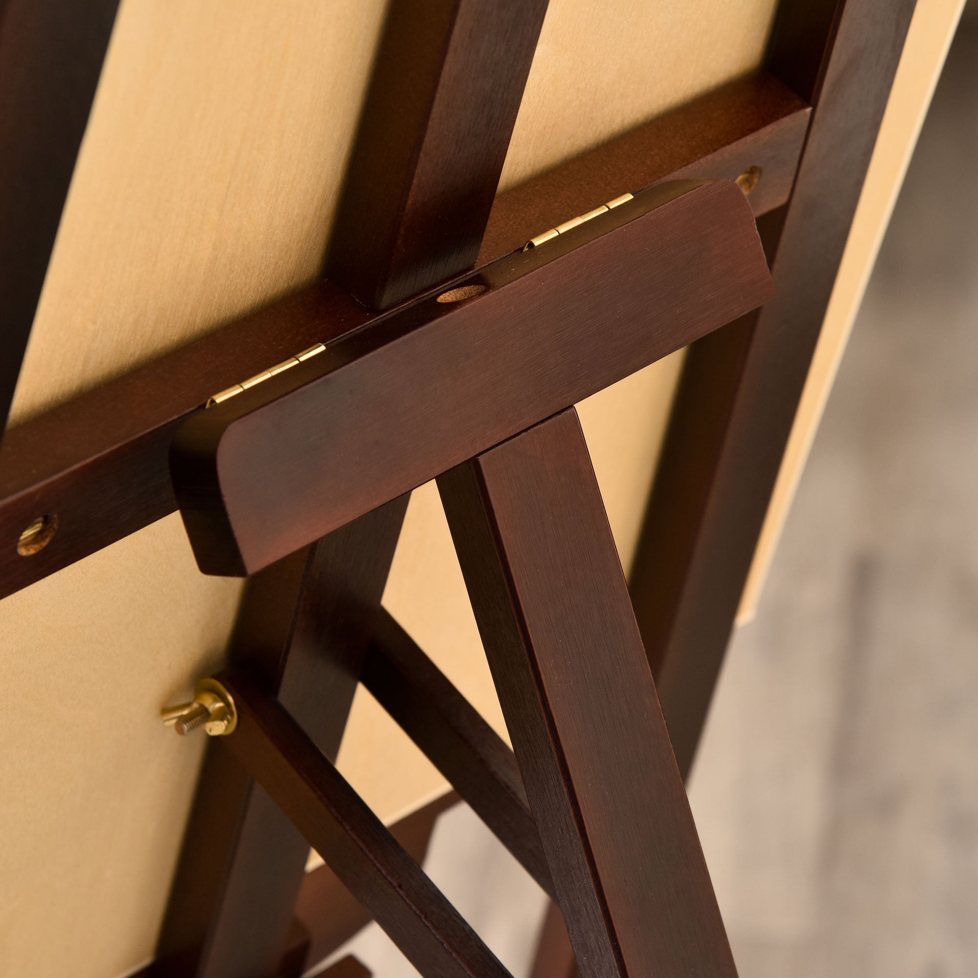 EasyComfort verstelbare houten schildersezel – bruin
