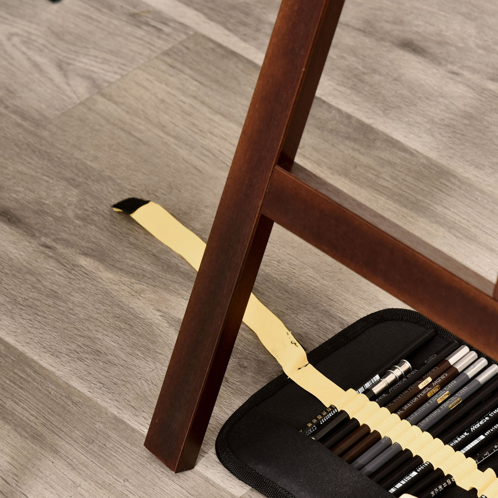 EasyComfort verstelbare houten schildersezel – bruin