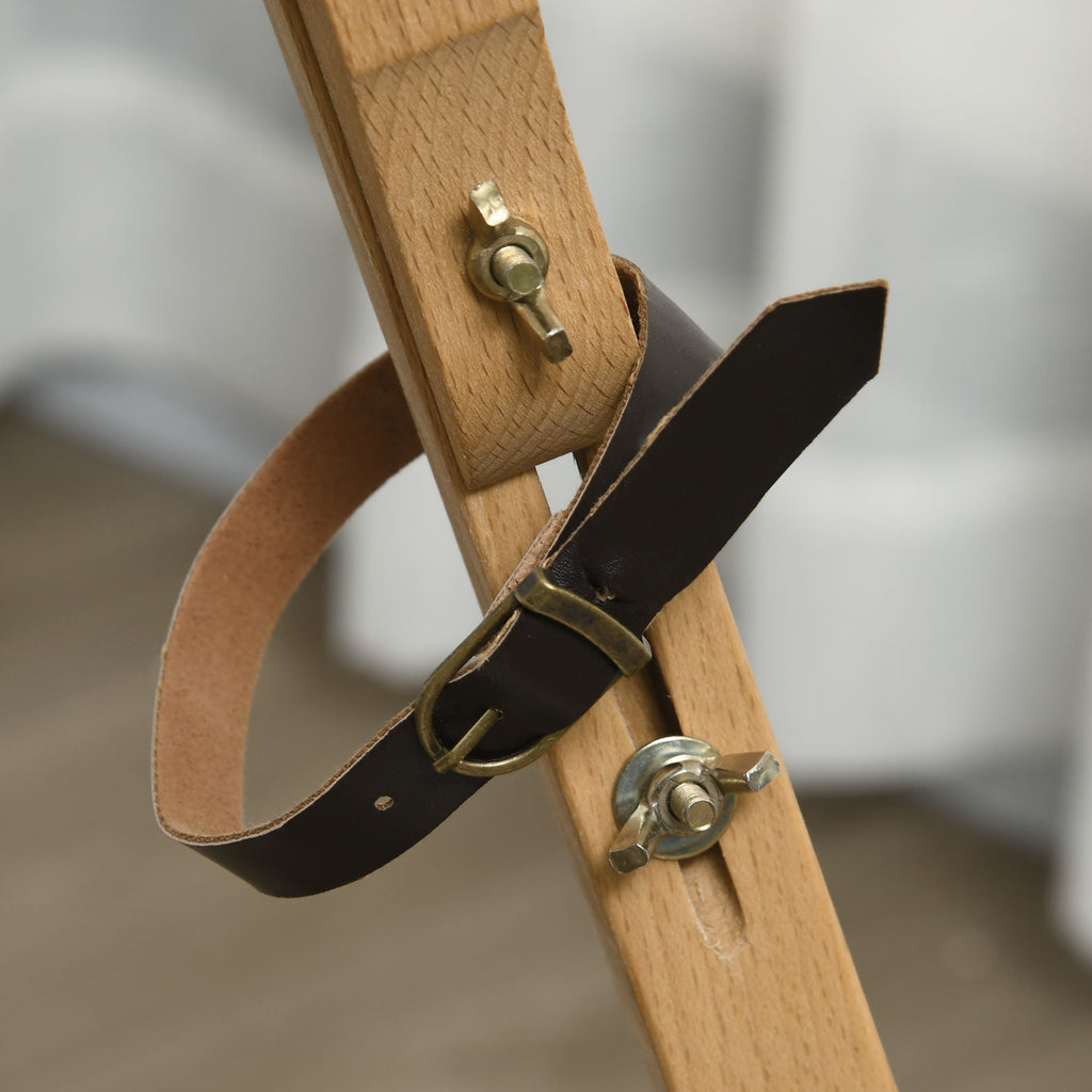 Easycomfort Cavalletto per Pittura Salvaspazio in Legno di Faggio with Altezza e Angolazione Regolabile, 93x84x183 cm