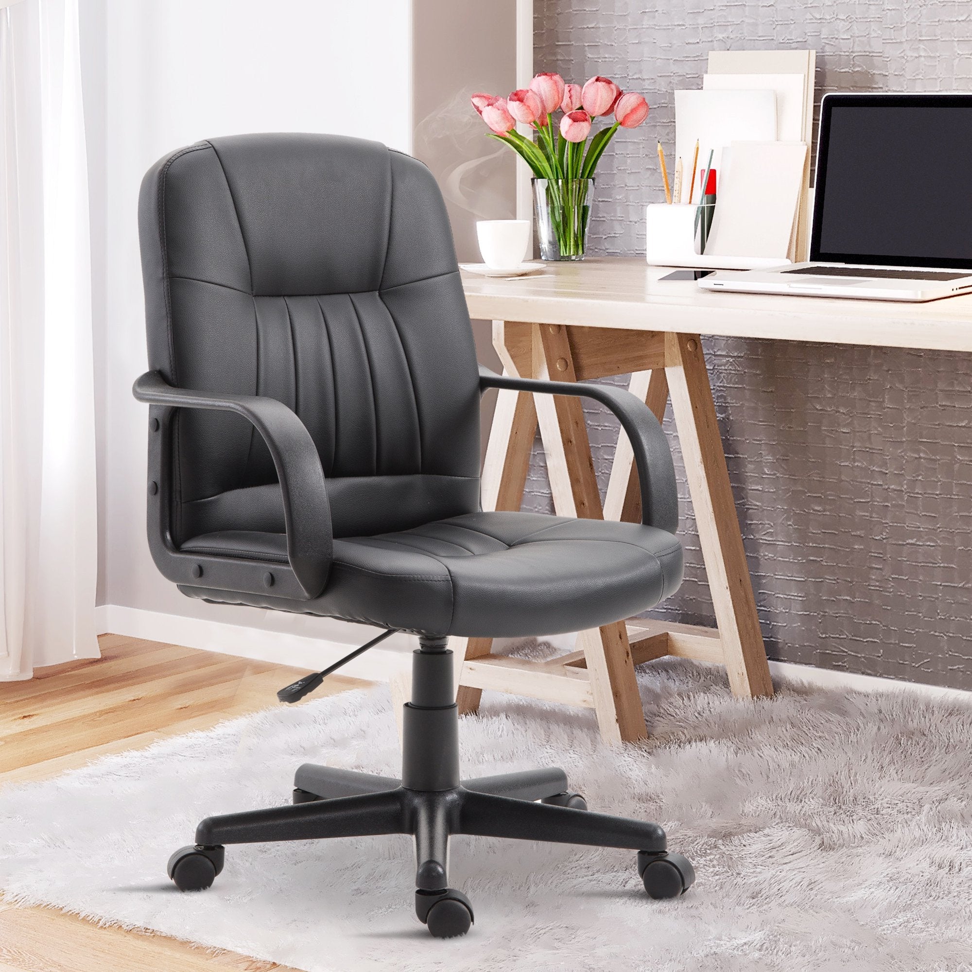 EasyComfort ergonomische bureaustoel zwart 60×60×90-99 cm