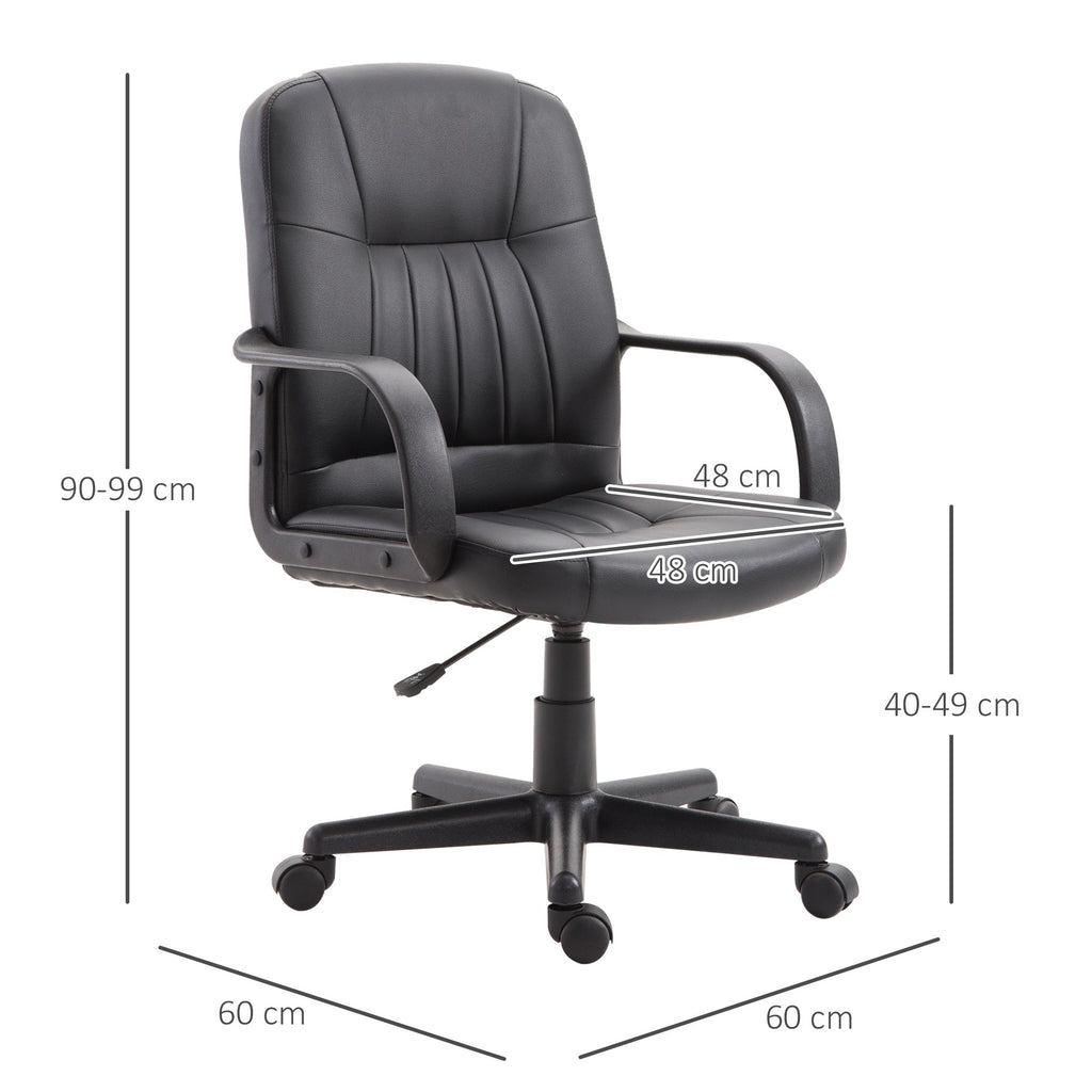 EasyComfort ergonomische bureaustoel zwart 60×60×90-99 cm