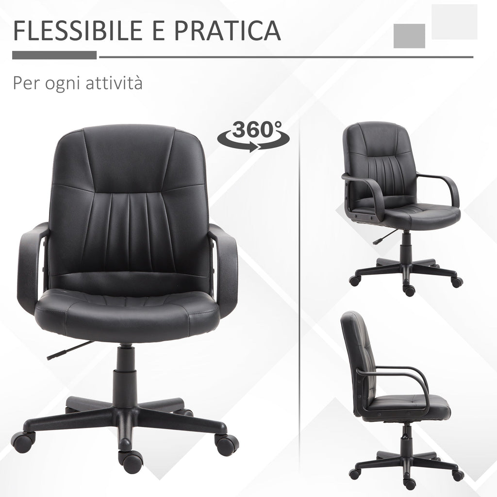 EasyComfort ergonomische bureaustoel zwart 60×60×90-99 cm