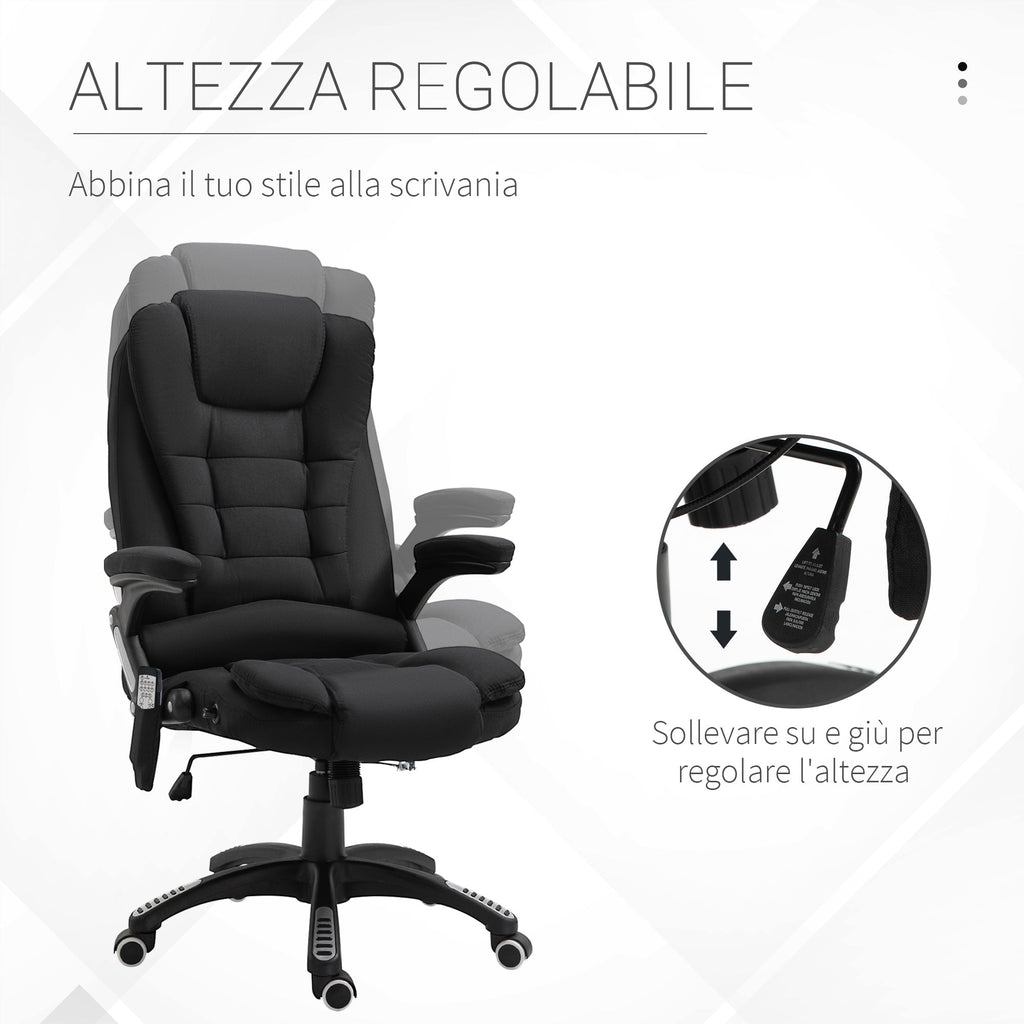 EasyComfort Massagestoel voor kantoor en thuis – 6 massagpunten, verstelbare zithoogte