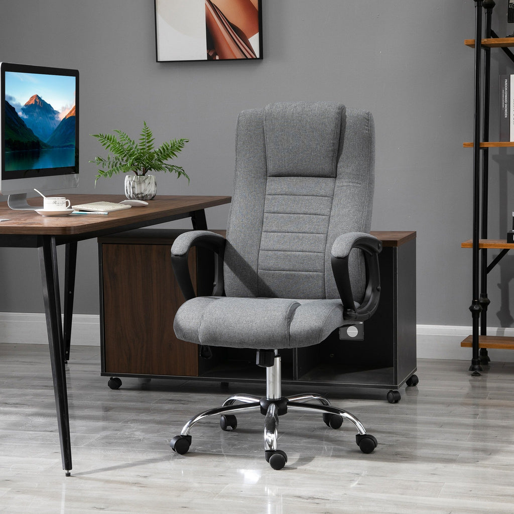 EasyComfort Sedia da Ufficio Presidenziale Ergonomica Basculante e Imbottita with Altezza e Inclinazione Regolabile, 62 x 76 x 110-119cm