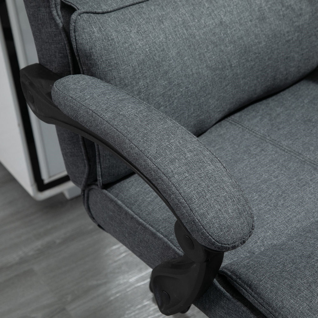 EasyComfort ergonomische bureaustoel met voetensteun – donkergrijs