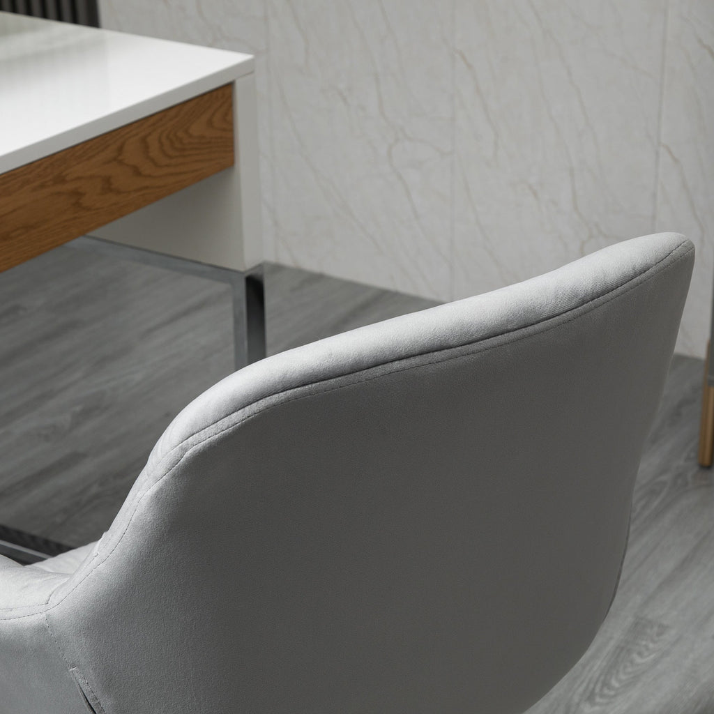 EasyComfort ergonomische draaibare bureaustoel 59x58x80-90 cm grijs