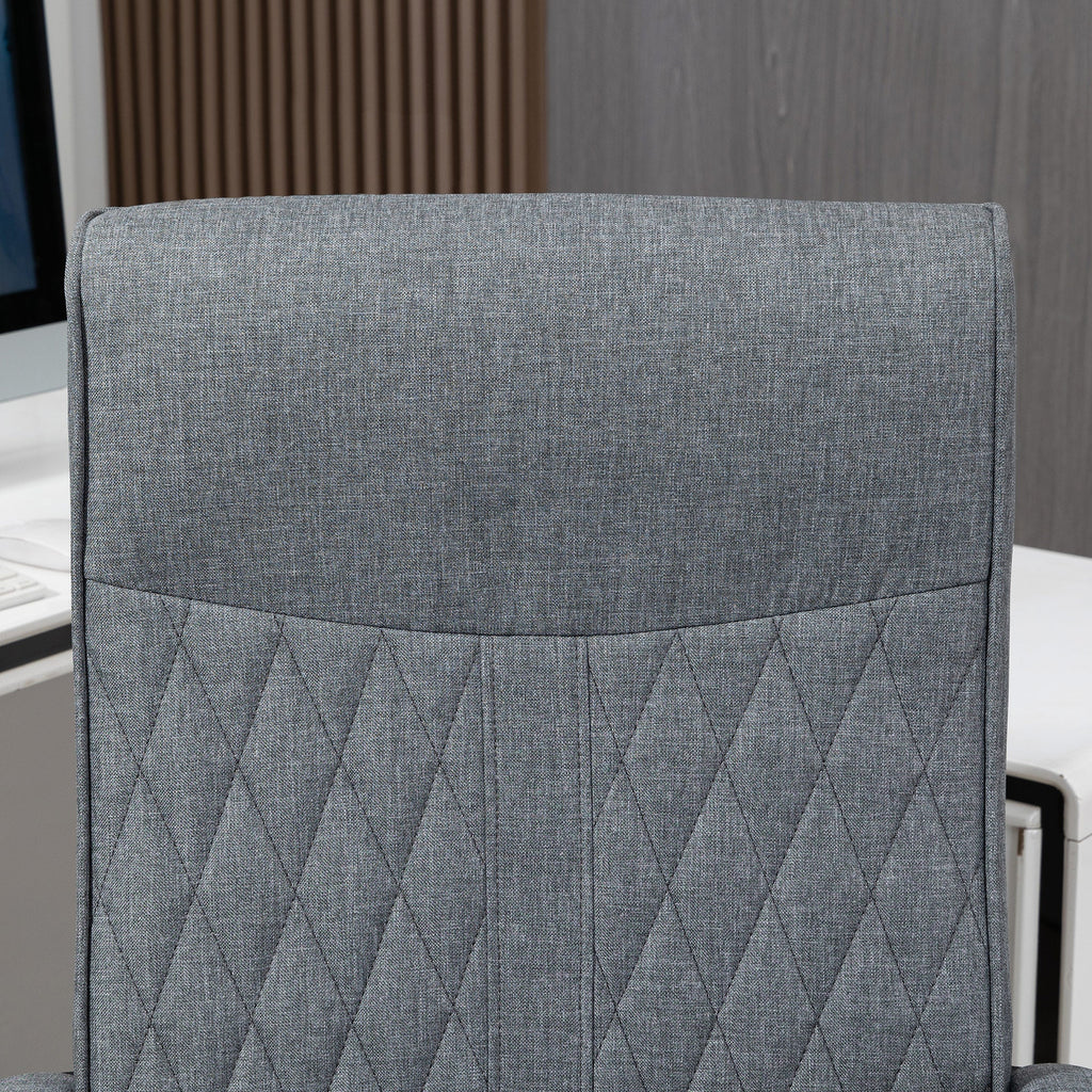 Easycomfort Sedia da Ufficio Girevole with Funzione Dondolo e Altezza Regolabile, 65x72x102-112.5cm, Grigio
