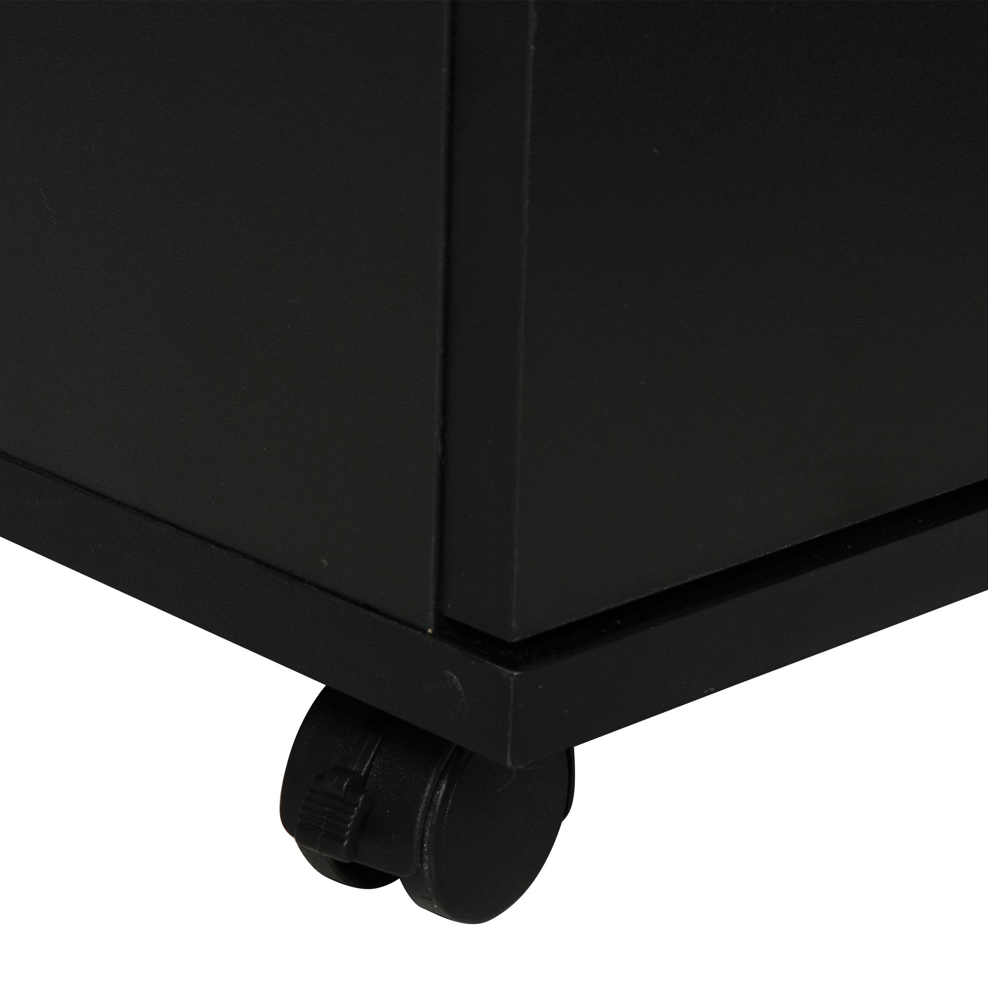 Easycomfort Armadietto Multifunzionale per l'Ufficio with Ruote a 360°, per Stampanti e Fascicoli, in Legno black 100x40x71cm