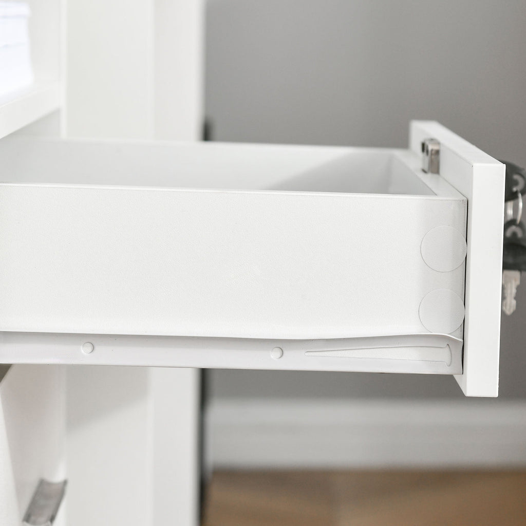 EasyComfort kantoorladekast op wielen met 2 lades – wit