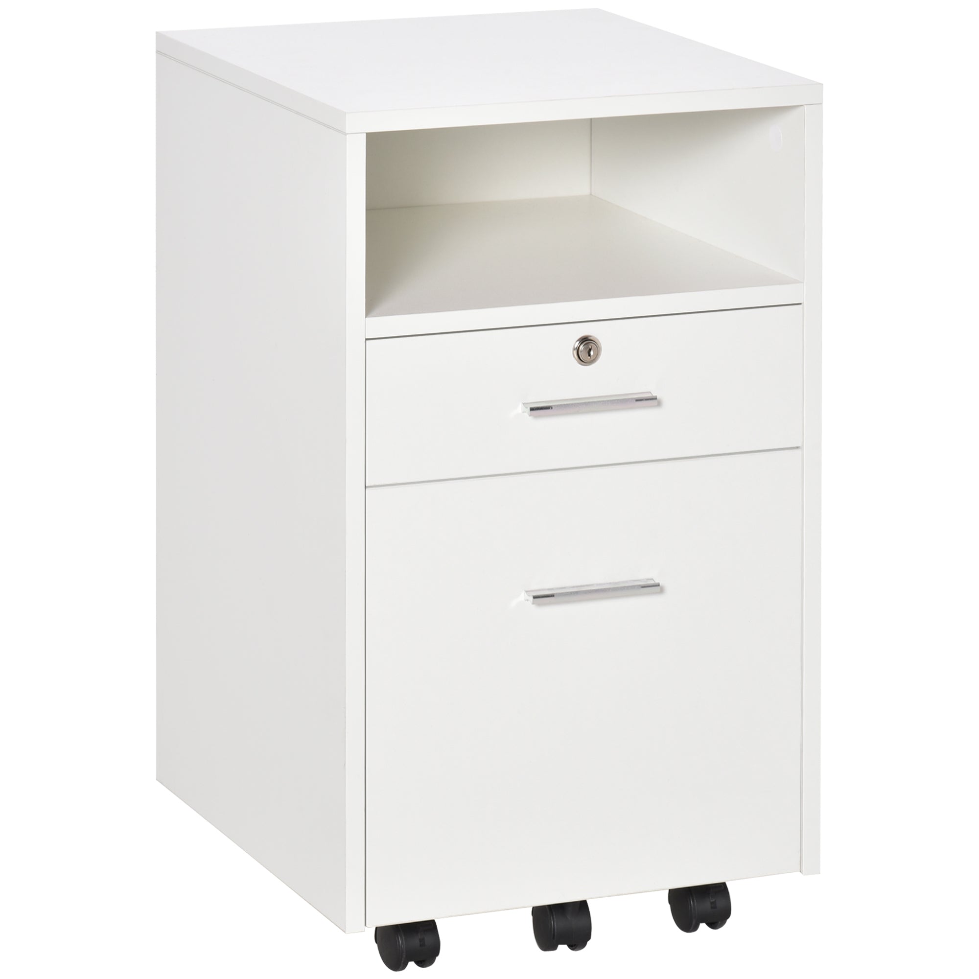 EasyComfort kantoorladekast op wielen – wit