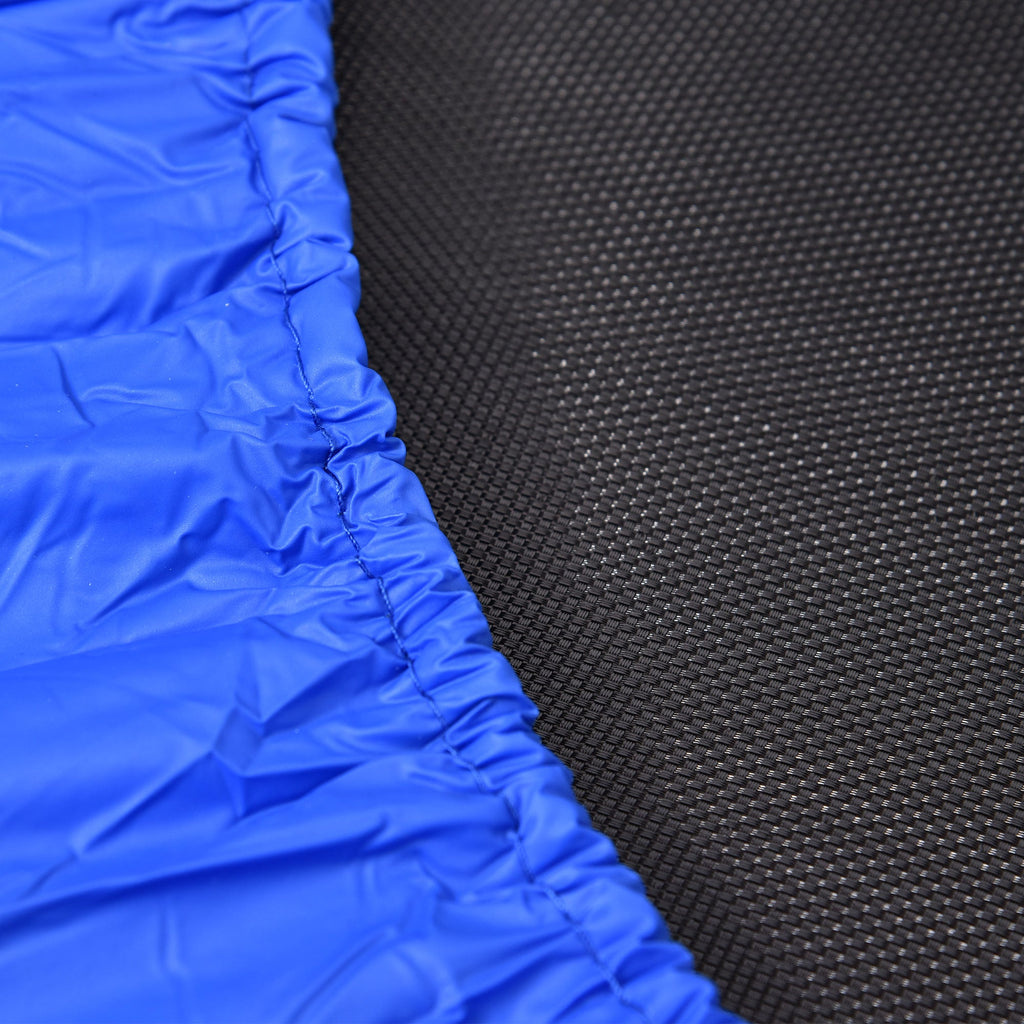 Easycomfort Trampolino Elastico per Allenamento with 30 Molle, in Acciaio, Plastica e PP, Ø91x22.5 cm, black e Blu