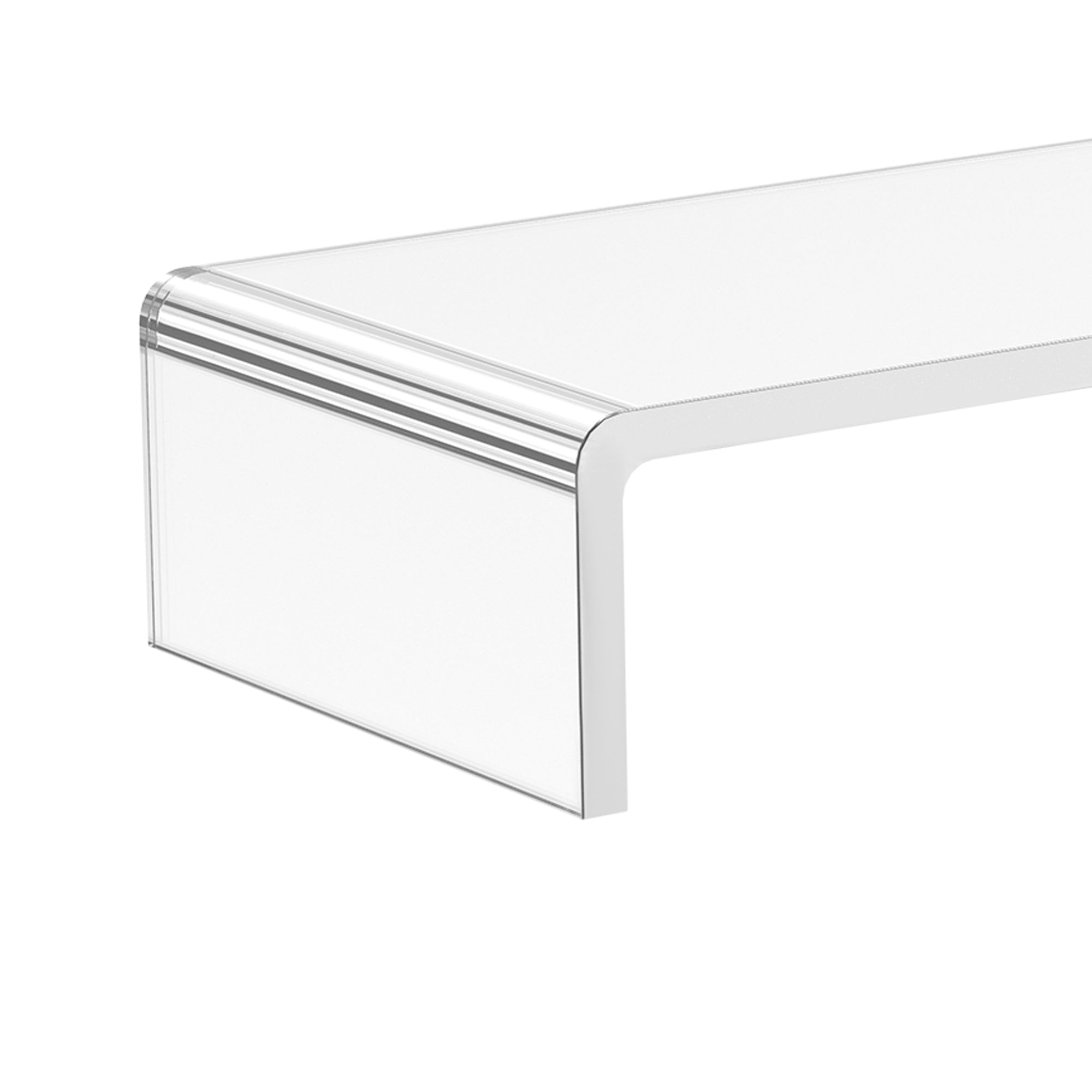 Easycomfort Supporto per Monitor in Acrilico, 53 x 19 x 9 cm, Trasparente
