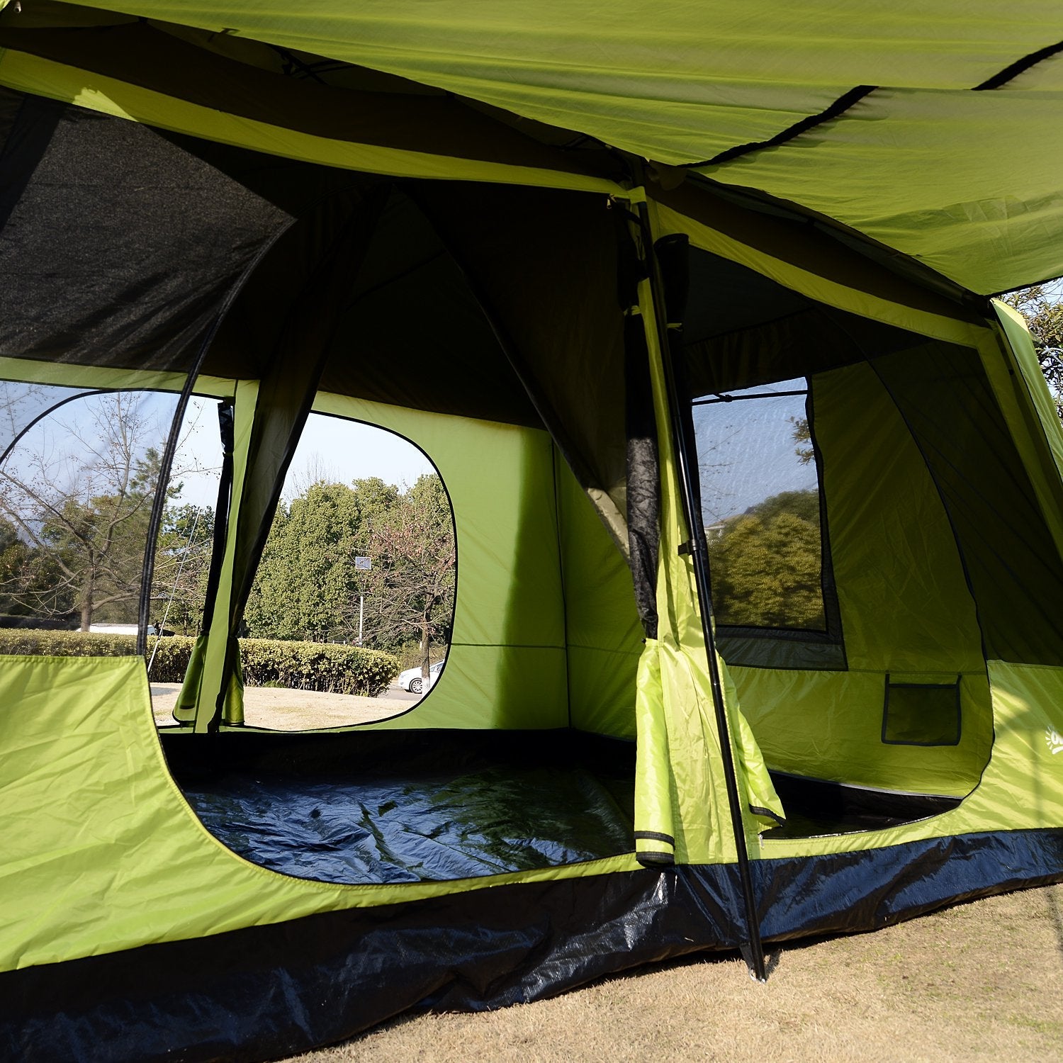 EasyComfort kampeertent met veranda 8 personen 410 × 310 × 225 cm