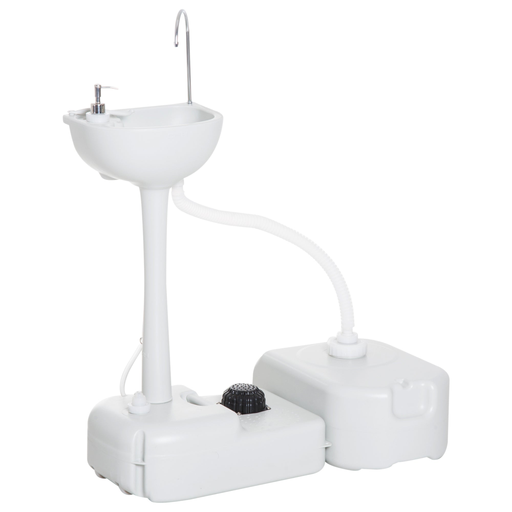 Easycomfort Lavabo Portatile da Campeggio with 2 Ruote, Serbatoio Acqua 17L e Serbatoio Sapone 2.5L, 83x50x103cm