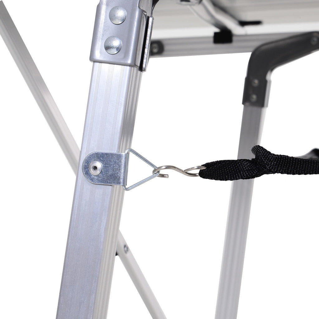Easycomfort Tavolo da Campeggio Pieghevole Multifunzione in Alluminio with Custodia e Altezza Regolabile Sostiene fino 40 Kg