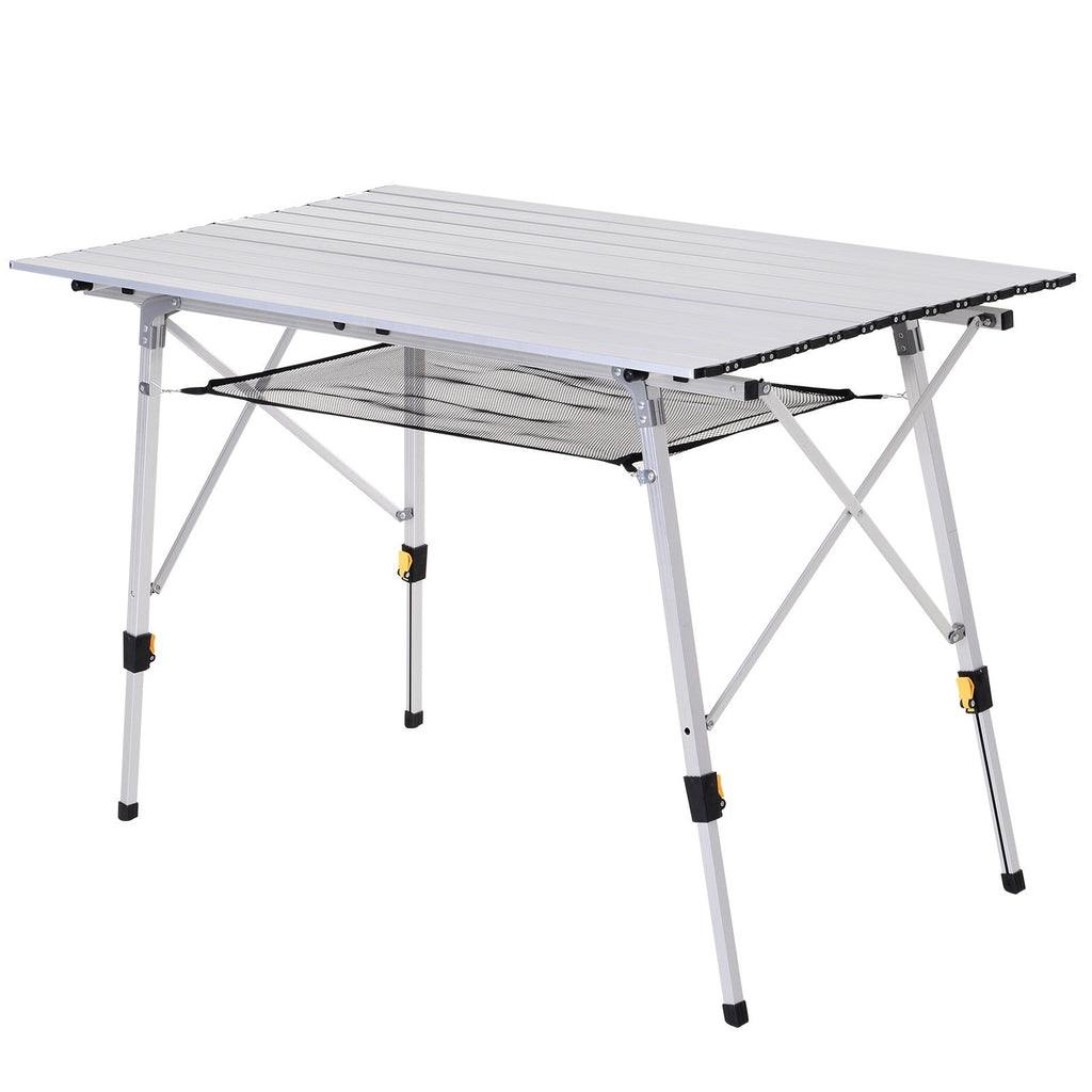 Easycomfort Tavolo da Campeggio Pieghevole Multifunzione in Alluminio with Custodia e Altezza Regolabile Sostiene fino 40 Kg