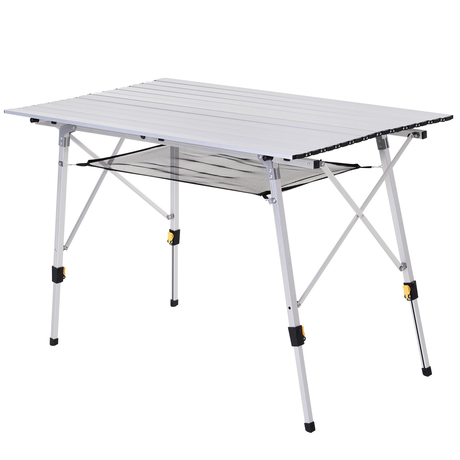 Easycomfort Tavolo da Campeggio Pieghevole Multifunzione in Alluminio with Custodia e Altezza Regolabile Sostiene fino 40 Kg