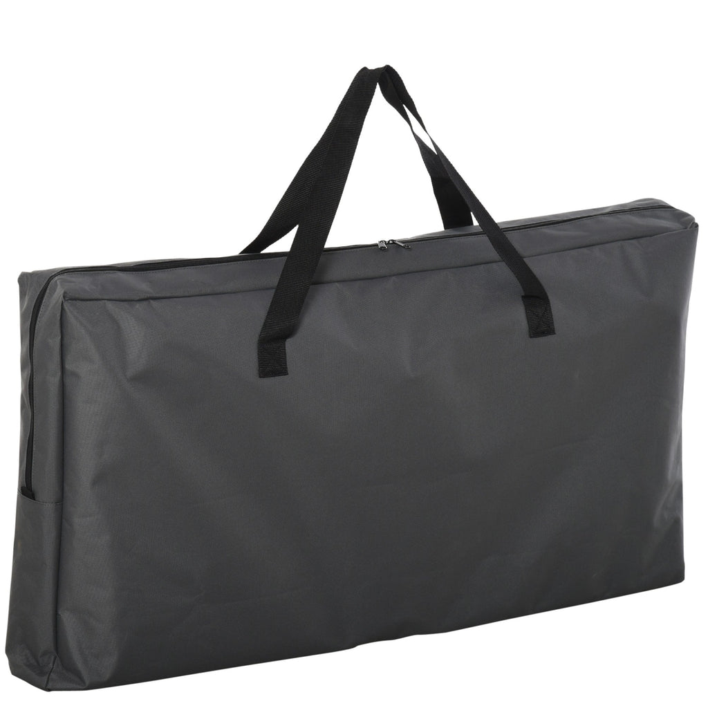 Easycomfort Cucina da Campeggio Doppio Armadietto, 3 Mensole e Sacca di Trasporto, Telaio Alluminio 96Lx49.5Px104cm Grigio