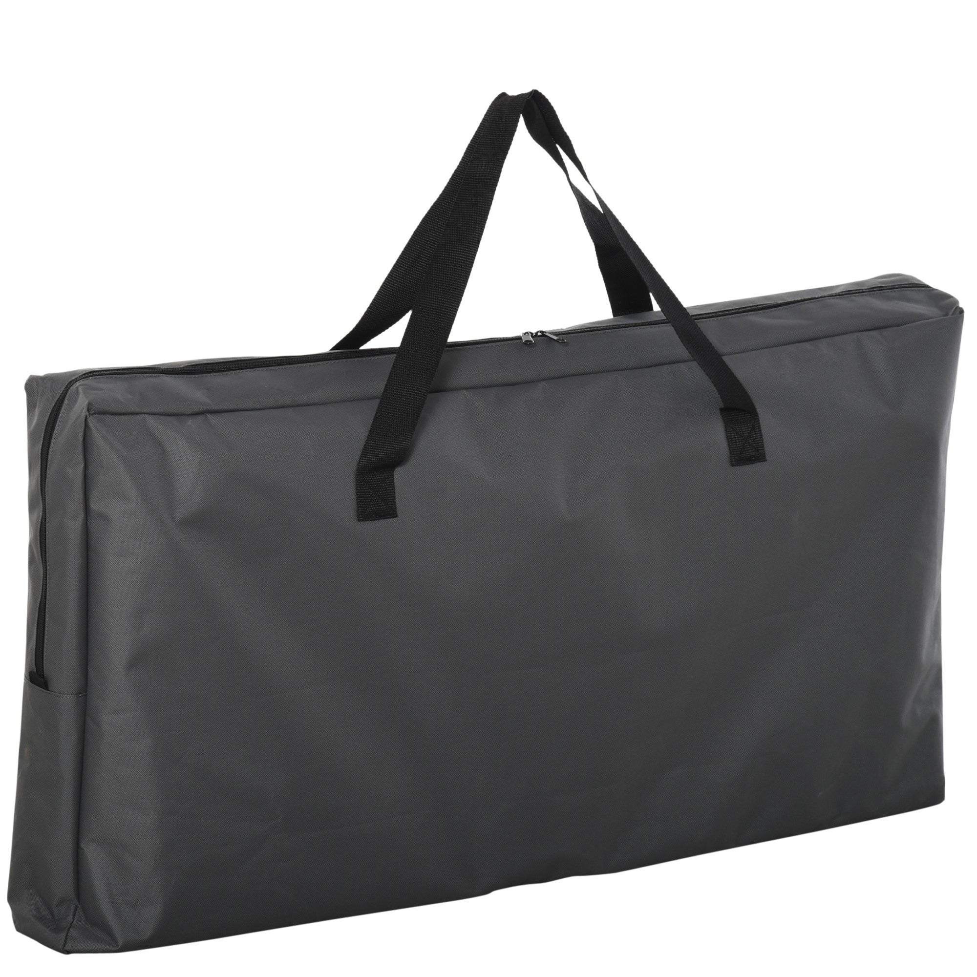 Easycomfort Cucina da Campeggio Doppio Armadietto, 3 Mensole e Sacca di Trasporto, Telaio Alluminio 96Lx49.5Px104cm Grigio