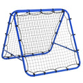 EasyComfort voetbal terugkaatsnet inklapbaar 100x95x90 cm blauw