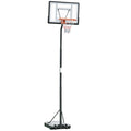 Easycomfort Canestro Basket per Adulti with Altezza Regolabile 302-352cm, Struttura in Acciaio, PE e PVC, black