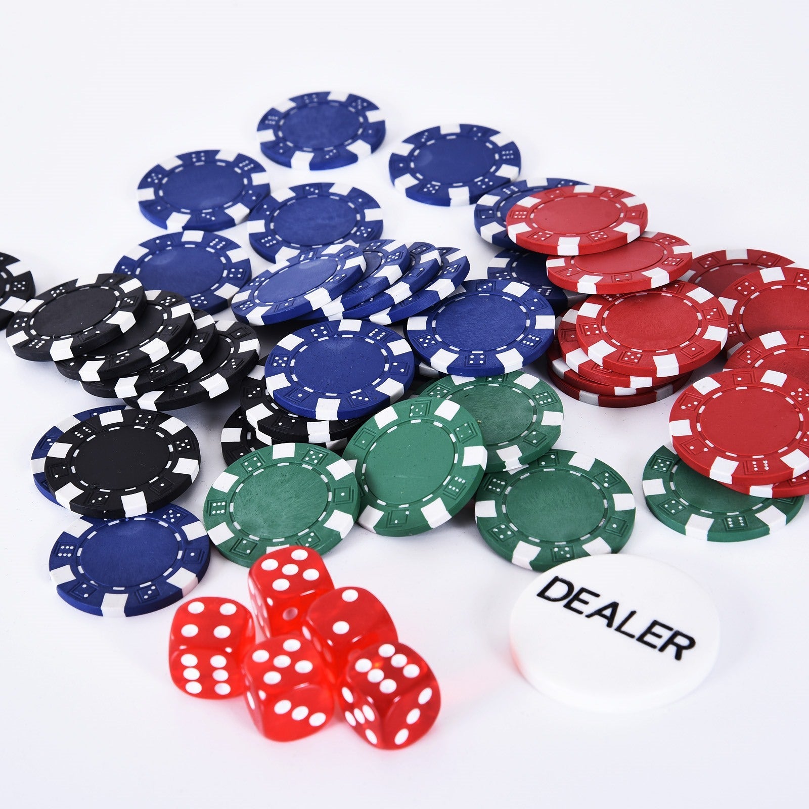 EASYCOMFORT Professional Aluminum Poker Case, Poker Set with 200 Chips and 2 Decks for Texas hold'em and Blackjack