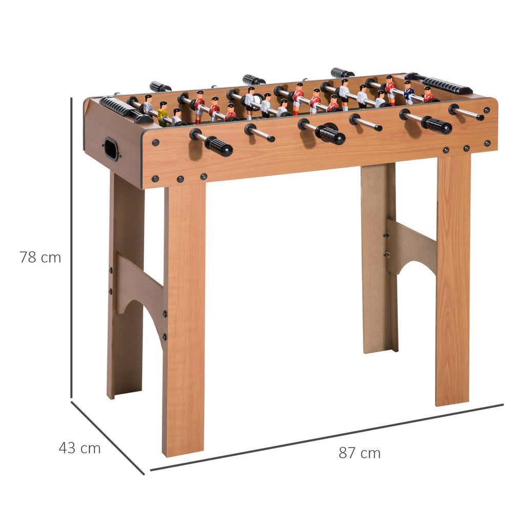 Easycomfort Calcio Balilla Professionale per Bambini e Adulti with Aste in Legno MDF 92x46x78cm